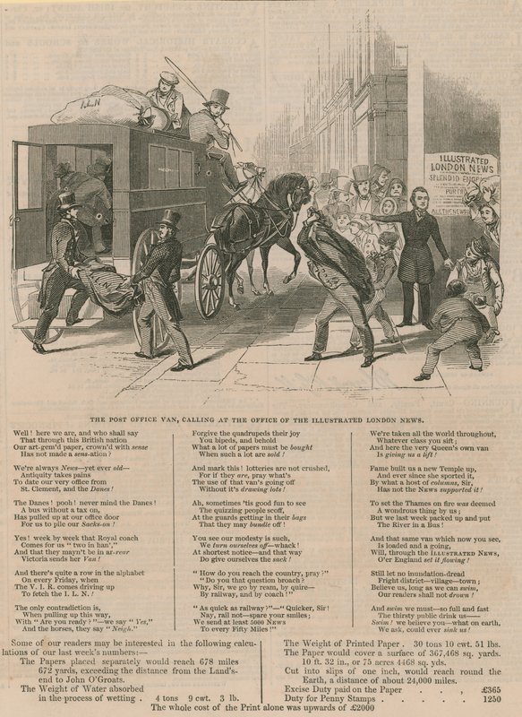 Poczta w biurze Illustrated London News autorstwa English School