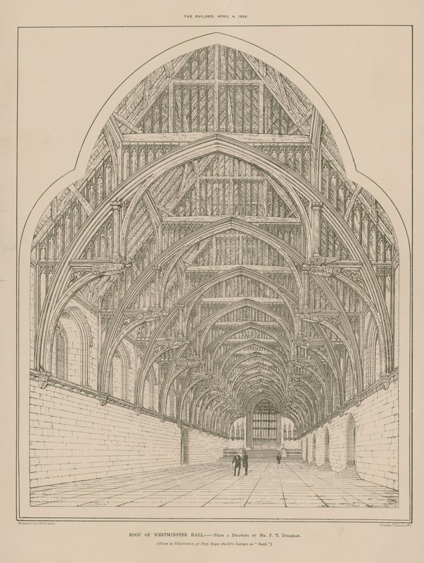 Dach Westminster Hall autorstwa English School