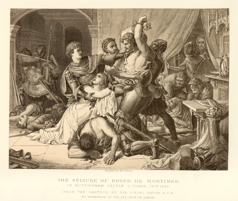 Zajęcie Rogera De Mortimera autorstwa English School