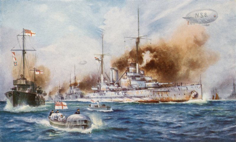 Kapitulacja niemieckiej floty pełnomorskiej, 1918 autorstwa English School