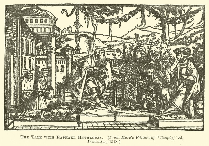 Rozmowa z Raphaelem Hythloday autorstwa English School