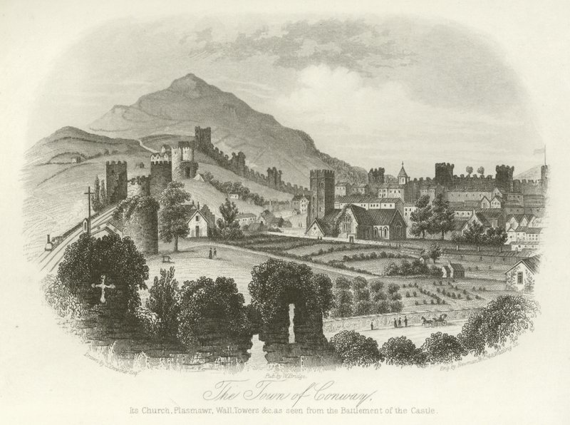 Miasto Conwy, Północna Walia autorstwa English School