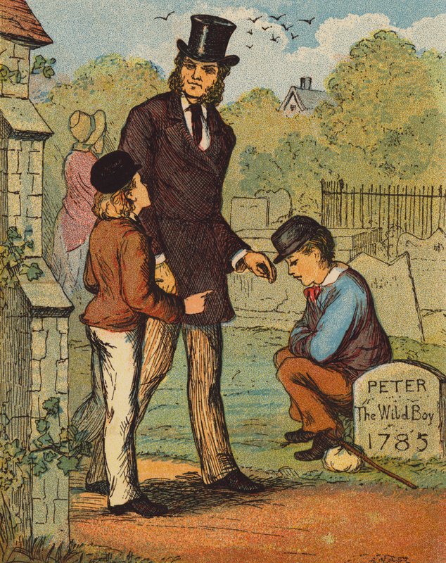 Rozpoznany wagarowicz (kolorowa litografia) autorstwa English School