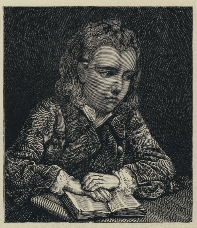 Młody student (grawerunek) autorstwa English School