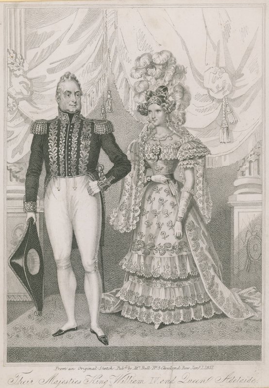 Ich Królewskie Mości Król Wilhelm IV i Królowa Adelajda autorstwa English School