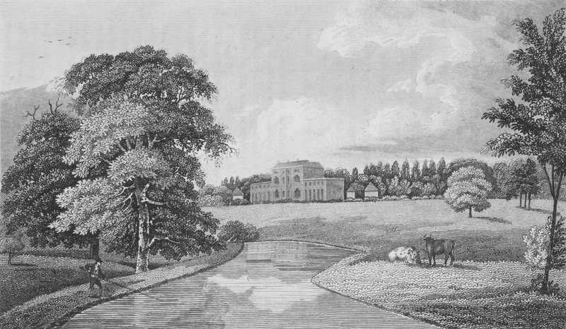 Theobalds, Hertfordshire (grawerowanie) autorstwa English School