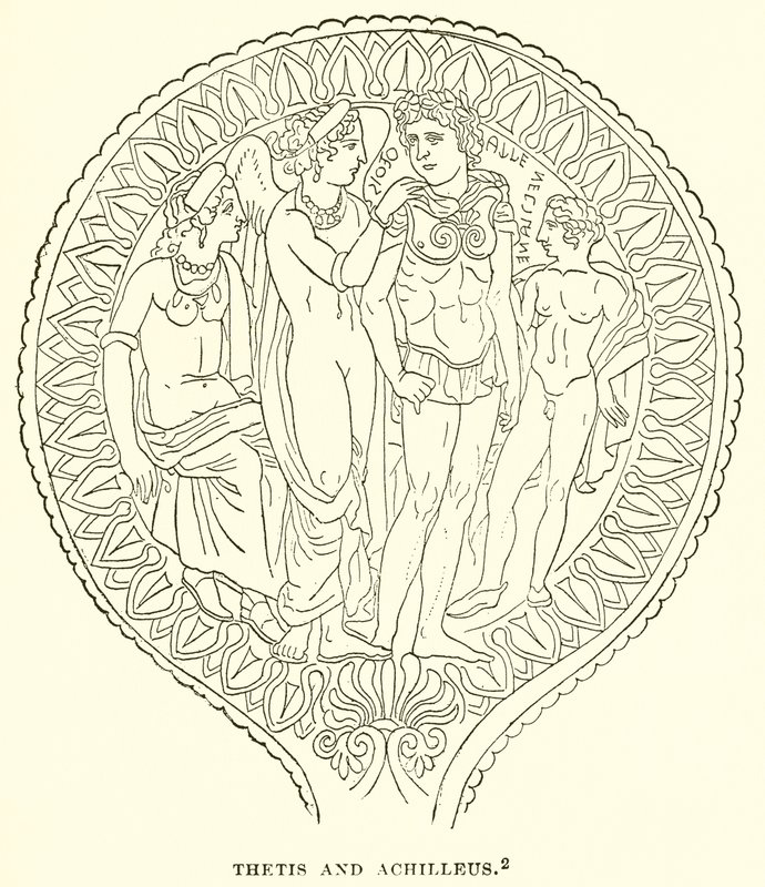 Tetyda i Achilles autorstwa English School