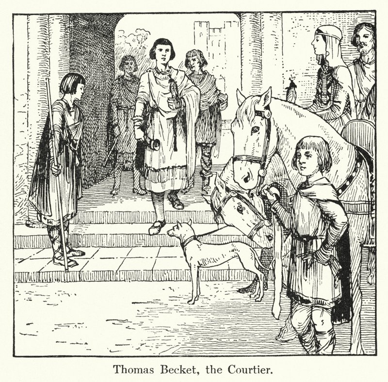Thomas Becket, dworzanin autorstwa English School