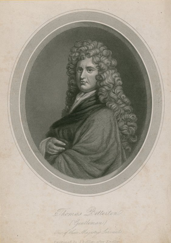 Thomas Betterton (Gentleman), jeden z ich Majestys Servants autorstwa English School