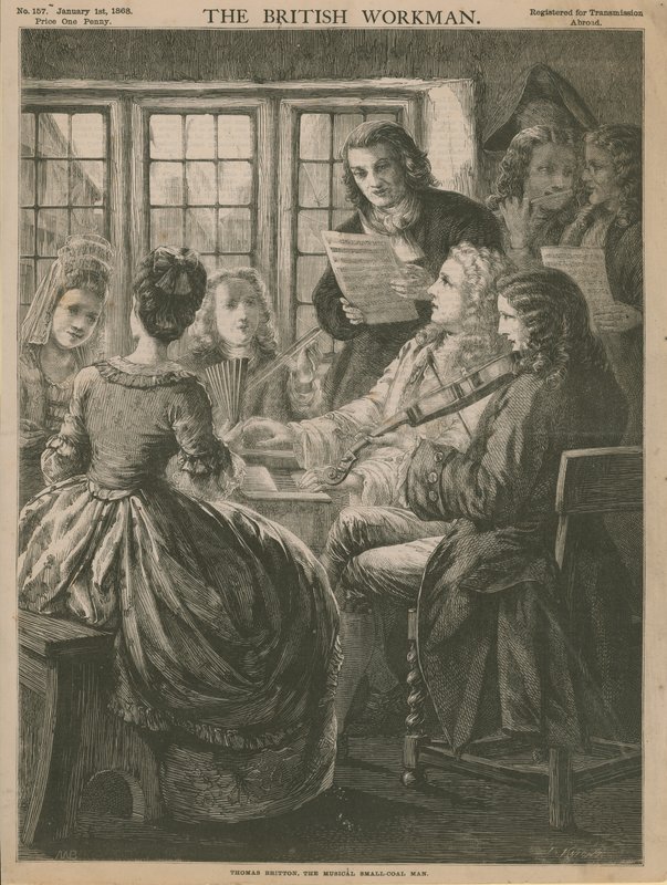 Thomas Britton, muzyczny drobny człowiek autorstwa English School