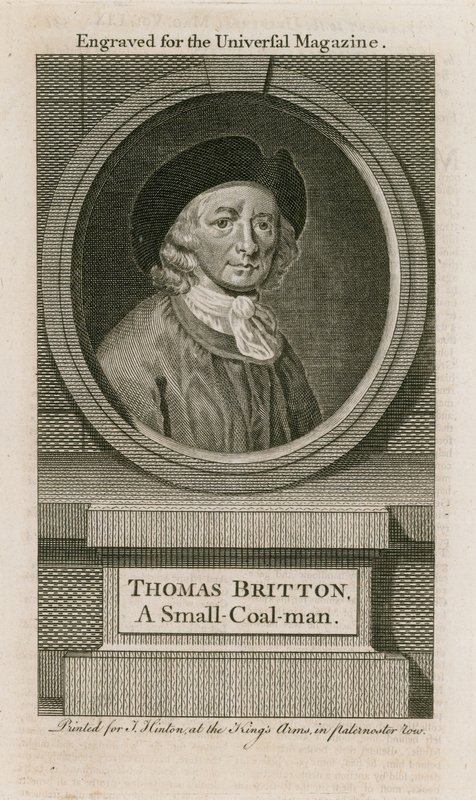 Thomas Britton, muzyczny mały człowiek węgla autorstwa English School