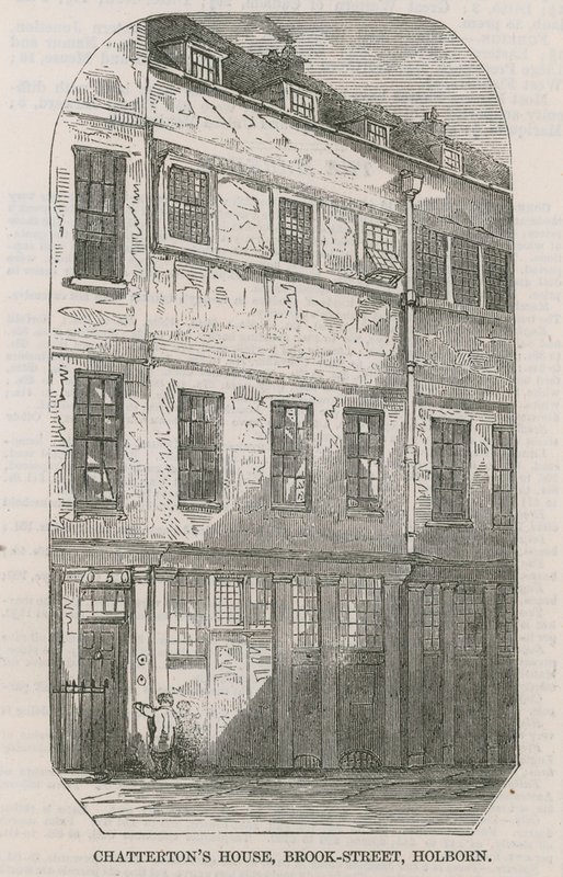 Thomas Chatterton House, Brooke Street, Holborn, Londyn autorstwa English School