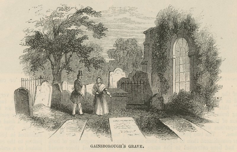 Grób Thomasa Gainsborough autorstwa English School
