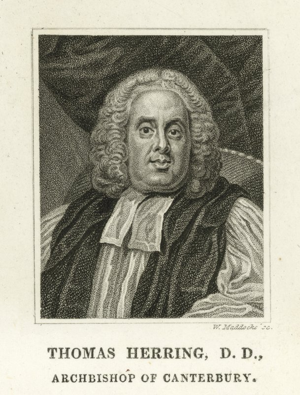 Thomas Herring, arcybiskup Canterbury (grafika) autorstwa English School