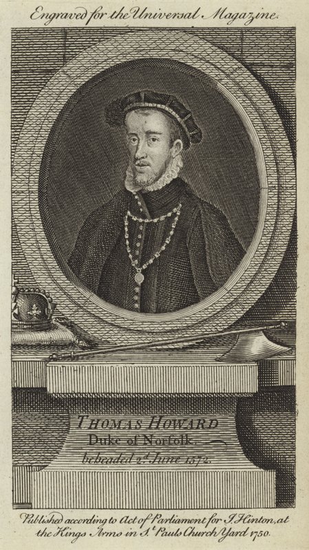Thomas Howard, książę Norfolk, ścięty 2 czerwca 1572 r. autorstwa English School
