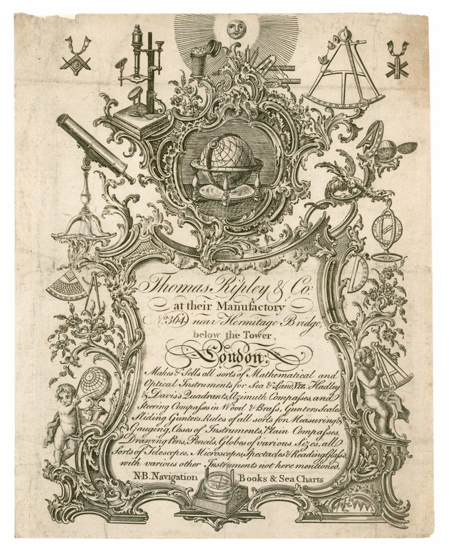 Thomas Ripley & Co, karta handlowa autorstwa English School