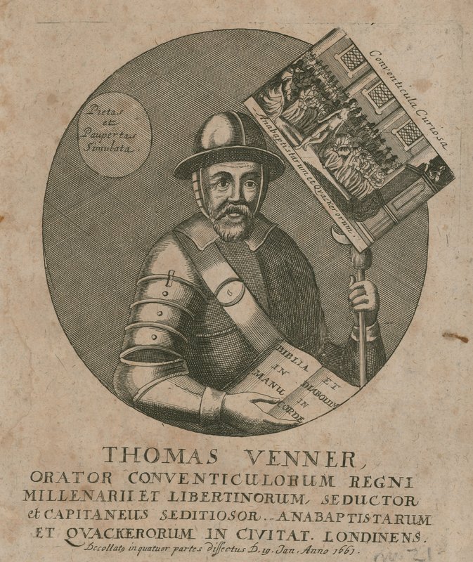 Thomas Venner, orator autorstwa English School