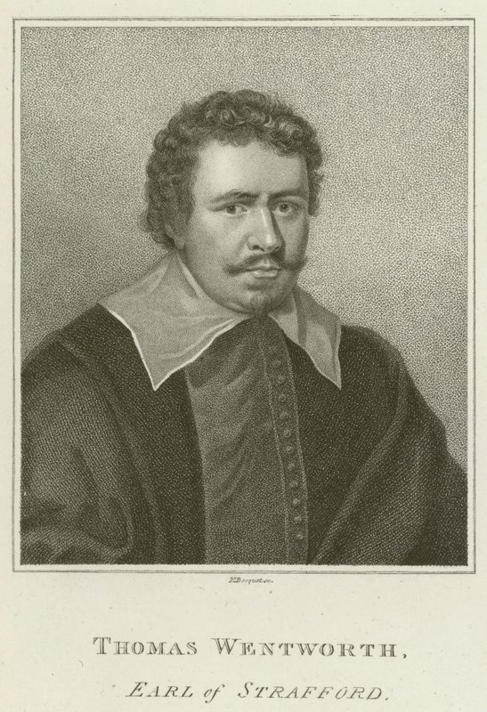 Thomas Wentworth, hrabia Strafford (grawerowanie) autorstwa English School