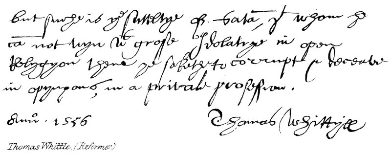 Thomas Whittle (reformator) autorstwa English School