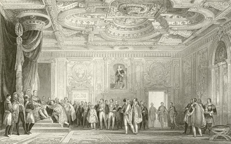 Sala tronowa, Fontainebleau autorstwa English School