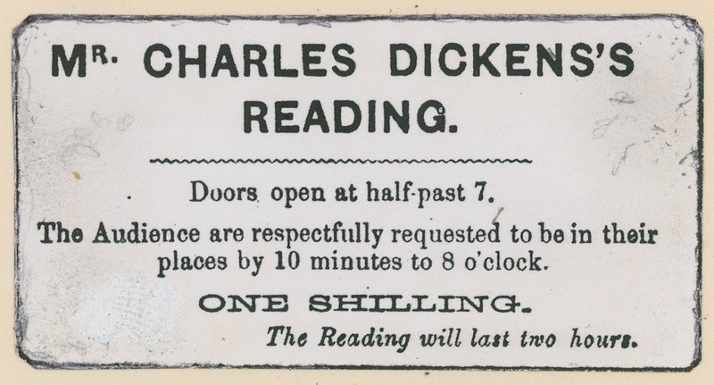 Bilet na czytanie Charlesa Dickensa autorstwa English School