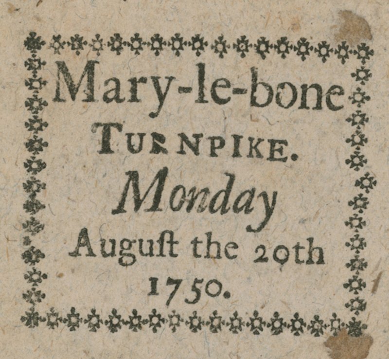 Bilet na autostradę Mary-le-Bone autorstwa English School