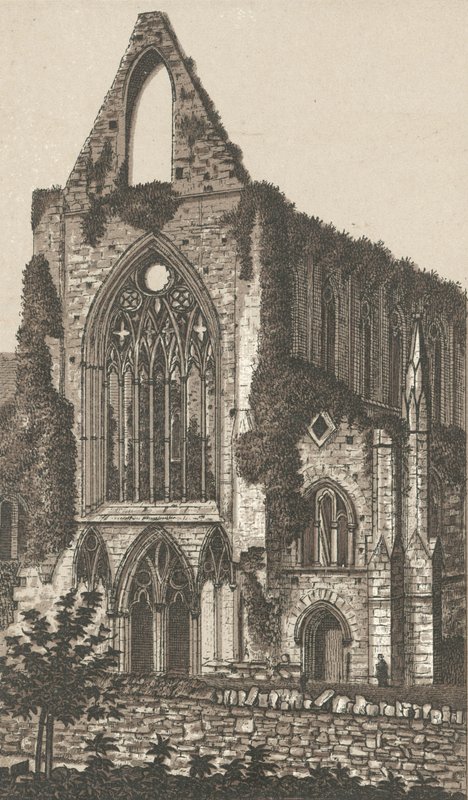 Opactwo Tintern, front zachodni (lito) autorstwa English School