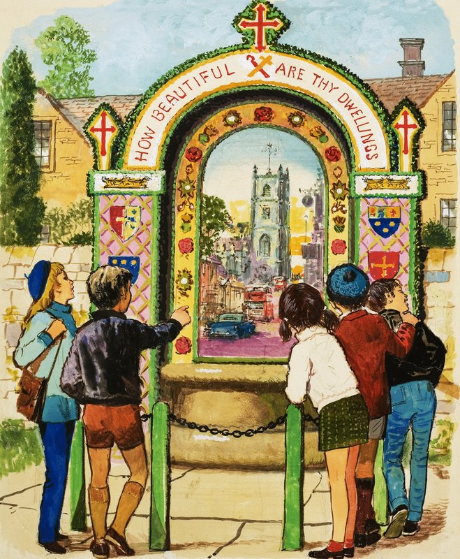 Studnia Tissington autorstwa English School