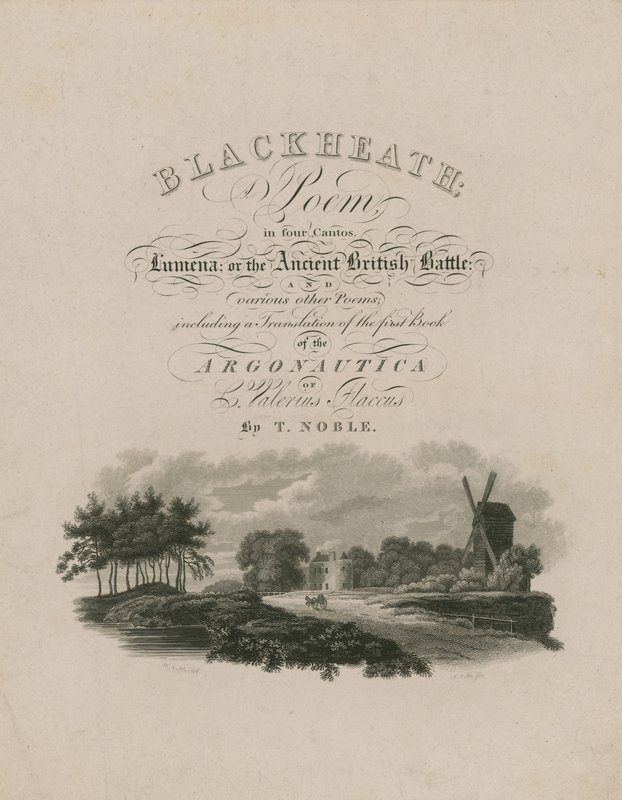Strona tytułowa dla Blackheath autorstwa English School