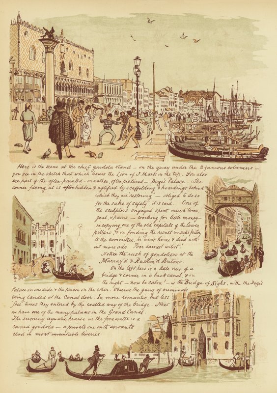 Do naszych przyjaciół, którzy nigdy nie byli w Wenecji (chromolitho) autorstwa English School