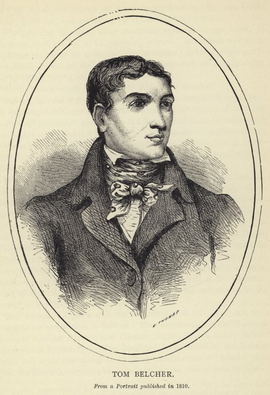 Tom Belcher, Z portretu opublikowany w 1810 r. autorstwa English School
