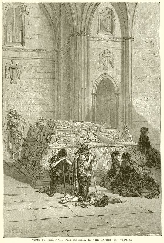 Grób Ferdynanda i Izabeli w katedrze, Granada autorstwa English School