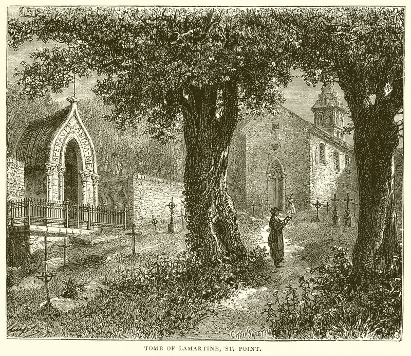 Grób Lamartine, St. Point autorstwa English School