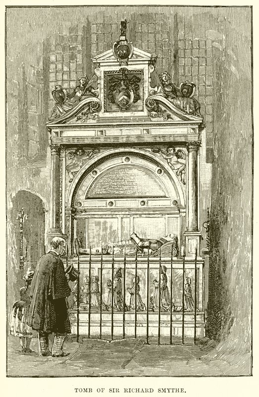 Grób Sir Richarda Smythe .a autorstwa English School