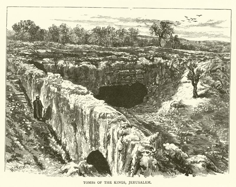 Grobowce Królewskie, Jerozolima (rycina) autorstwa English School