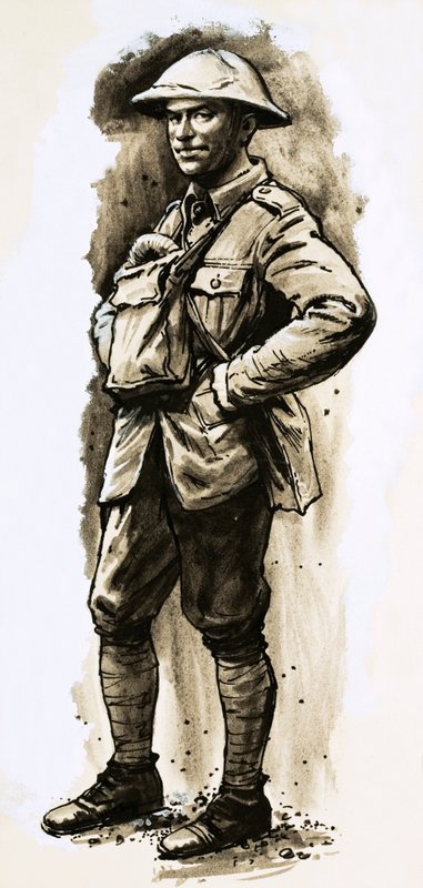 Tommy Atkins, powracający bohater I wojny światowej autorstwa English School