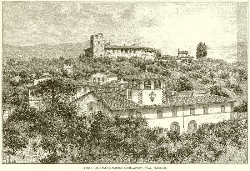 Torre Del Gallo (Obserwatorium Galileos), niedaleko Florencji autorstwa English School