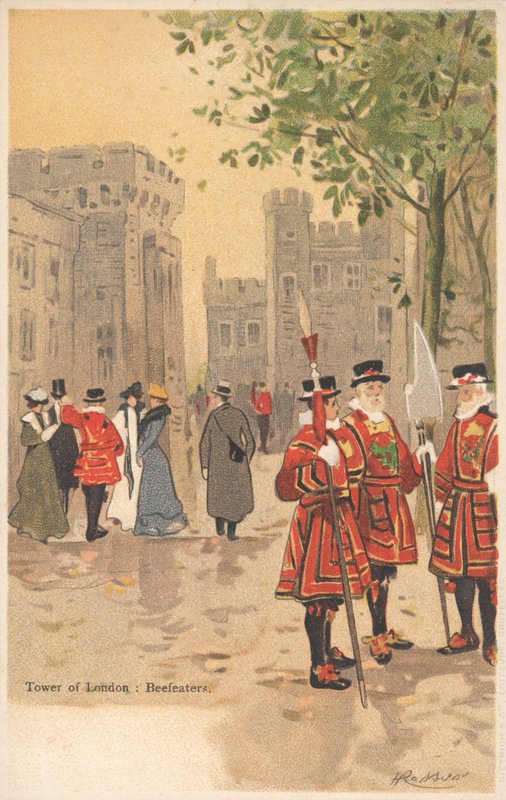 Tower of London, Beefeaters autorstwa English School