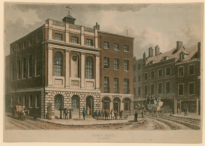 Ratusz, Borough High Street, Southwark, Londyn autorstwa English School