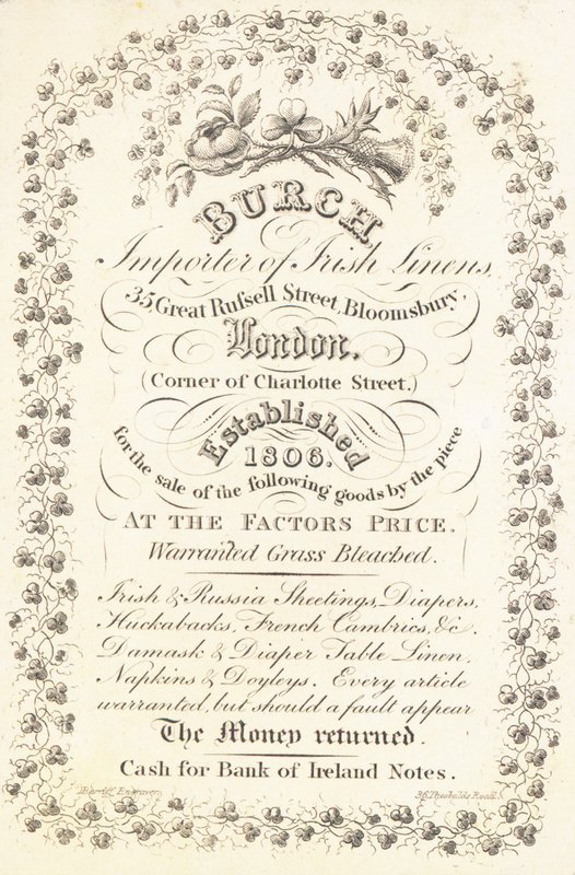 Karta handlowa, Burch autorstwa English School