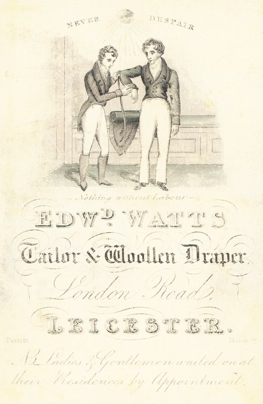 Karta handlowa, Edward Watts autorstwa English School