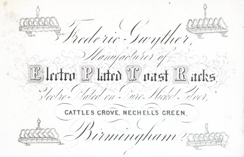 Karta handlowa, Frederic Gwyther autorstwa English School