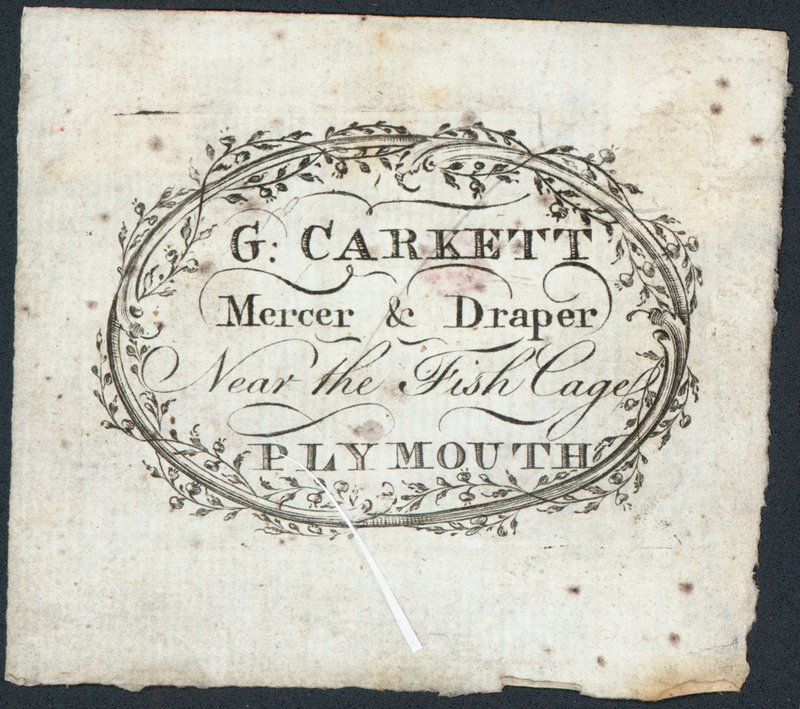 Karta handlowa, G Carkett autorstwa English School