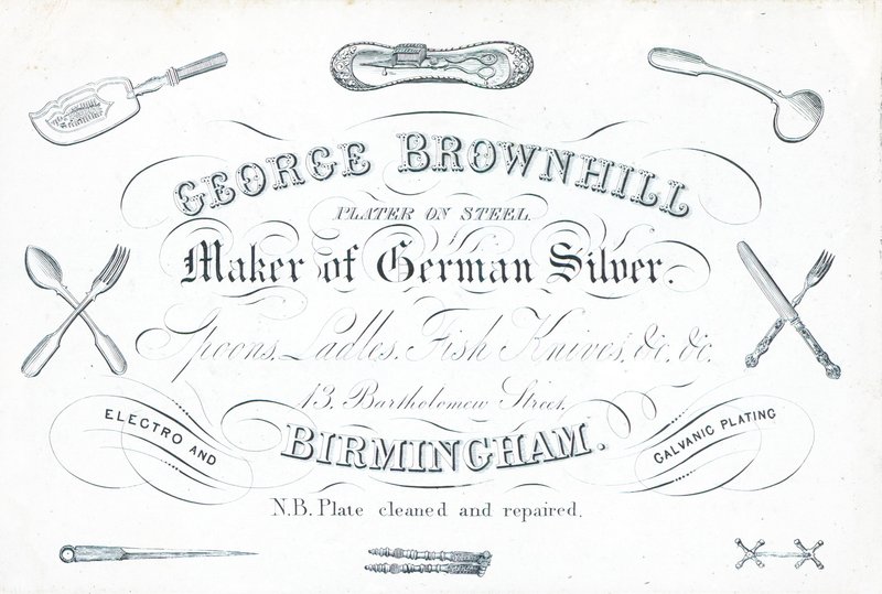 Karta handlowa, George Brownhill autorstwa English School