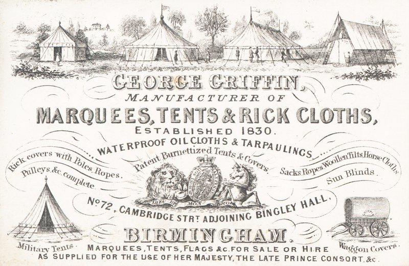 Karta handlowa, George Griffin autorstwa English School