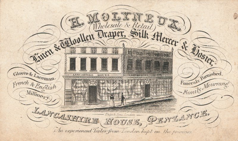 Karta handlowa, H Molyneux autorstwa English School