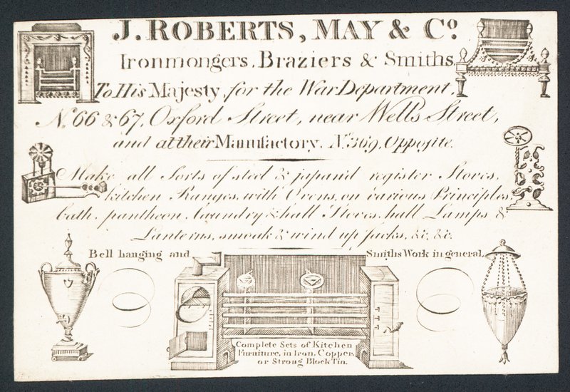 Karta handlowa, J Roberts, May & Co autorstwa English School