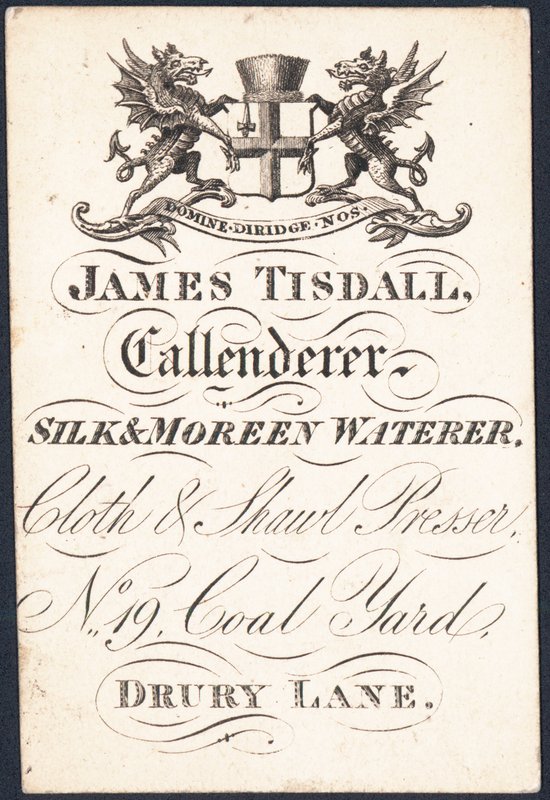 Karta handlowa, James Tisdall autorstwa English School