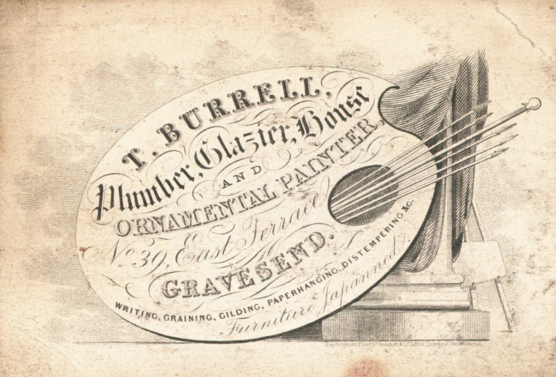 Karta handlowa, T Burrell autorstwa English School