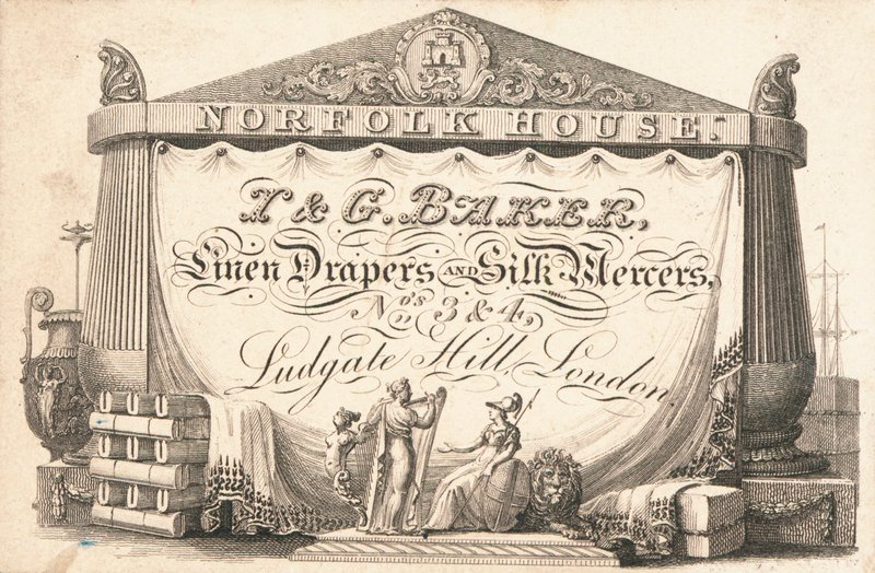 Karta handlowa, T & G Baker autorstwa English School
